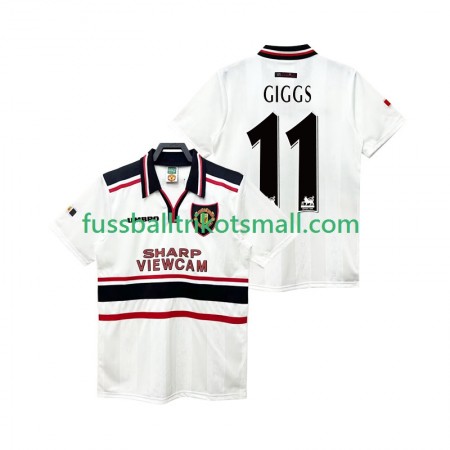 Fußballtrikots Manchester United GIGGS 11 1999 Retro 1998 Kurzarm Auswärts-trikot kaufen